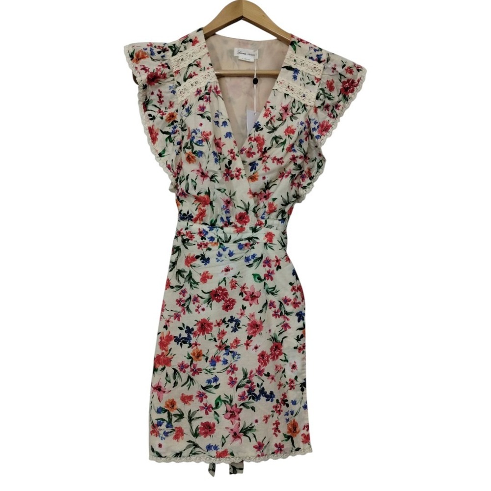 LOVERS + FRIENDS Jill Mini Dress in Peony Floral Women's Sz M